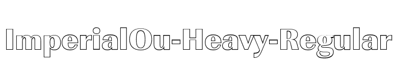 ImperialOu-Heavy-Regular font preview