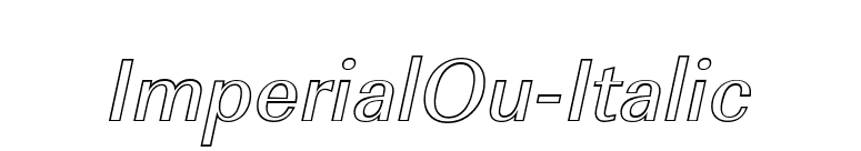 ImperialOu-Italic font preview