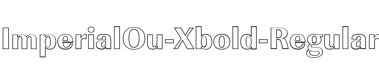 ImperialOu-Xbold-Regular font preview