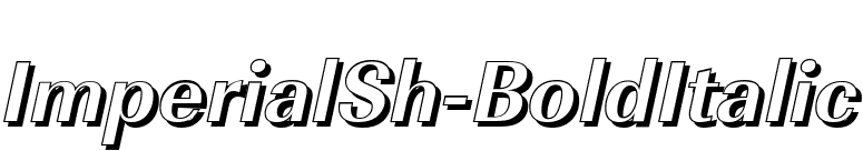 ImperialSh-BoldItalic font preview