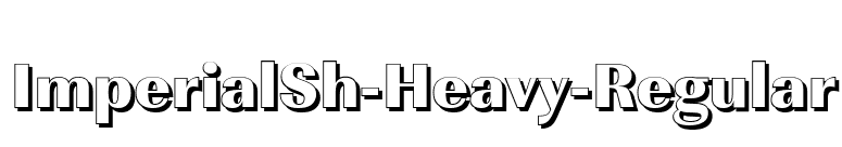 ImperialSh-Heavy-Regular font preview