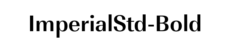 ImperialStd-Bold font preview