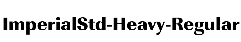 ImperialStd-Heavy-Regular font preview