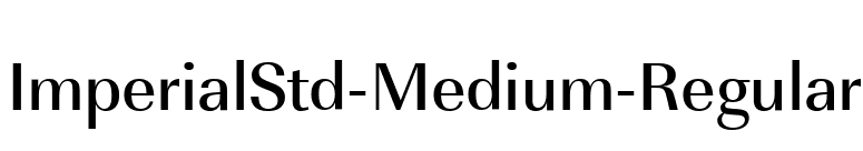 ImperialStd-Medium-Regular font preview