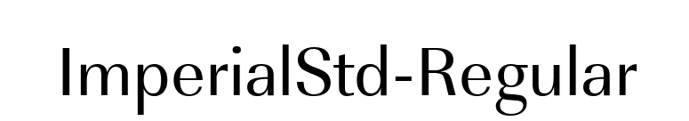 ImperialStd-Regular font preview