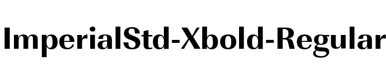 ImperialStd-Xbold-Regular font preview