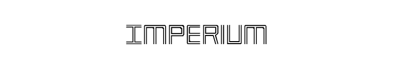 Imperium font preview
