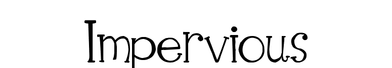 Impervious font preview
