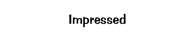 Impressed font preview