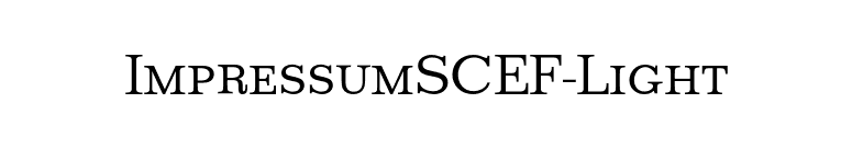 ImpressumSCEF-Light font preview