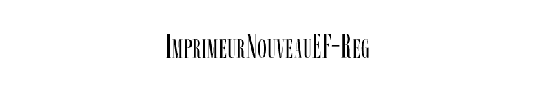 ImprimeurNouveauEF-Reg font preview