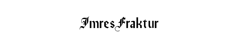 ImresFraktur font preview