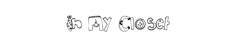 In My Closet font preview