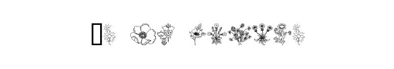 In my garden font preview