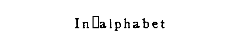 In_alphabet font preview