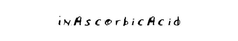 InAscorbicAcid font preview