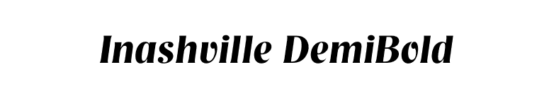 Inashville DemiBold font preview