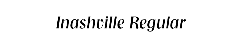 Inashville Regular font preview