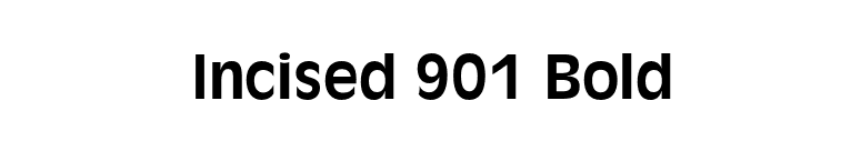 Incised 901 Bold font preview