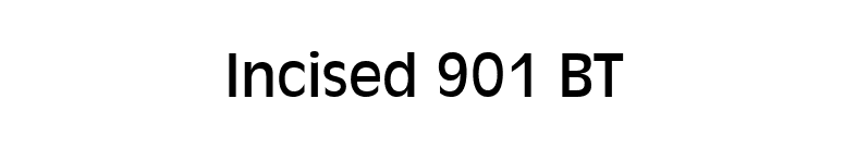 Incised 901 BT font preview