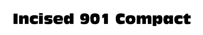 Incised 901 Compact font preview