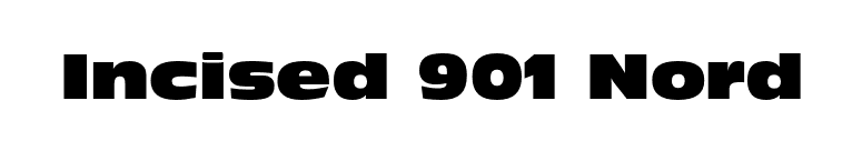 Incised 901 Nord font preview