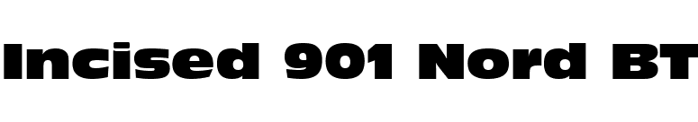 Incised 901 Nord BT font preview