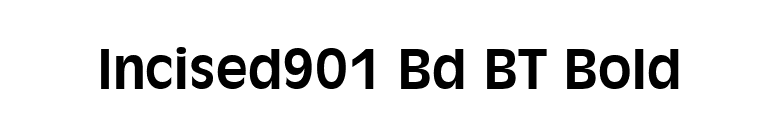 Incised901 Bd BT Bold font preview