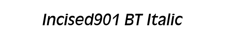 Incised901 BT Italic font preview