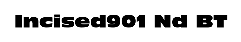Incised901 Nd BT font preview