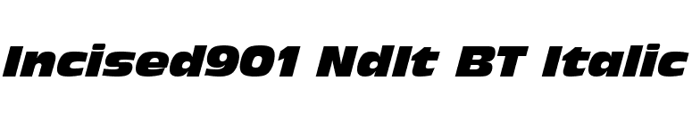 Incised901 NdIt BT Italic font preview