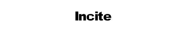 Incite font preview