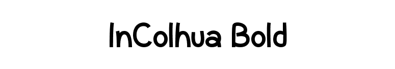InColhua Bold font preview