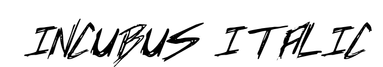 Incubus Italic font preview