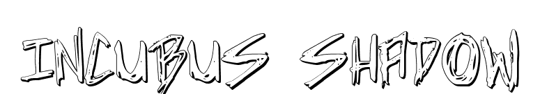 Incubus Shadow font preview