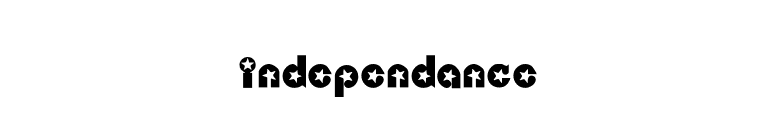 Independance font preview