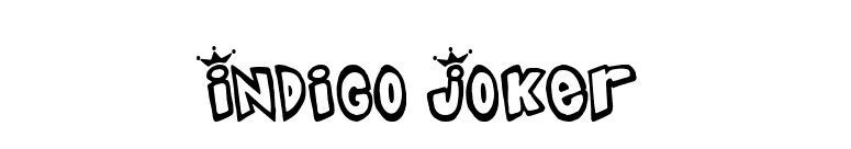 Indigo Joker font preview