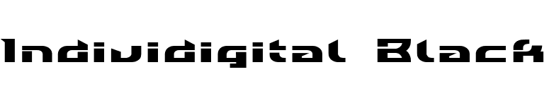 Individigital Black font preview