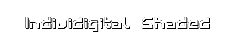 Individigital Shaded font preview