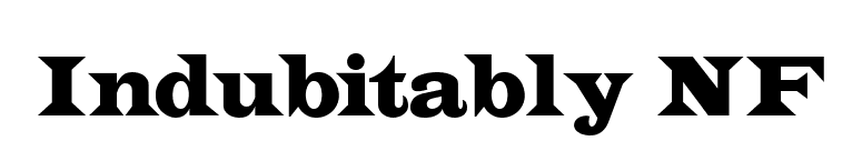 Indubitably NF font preview