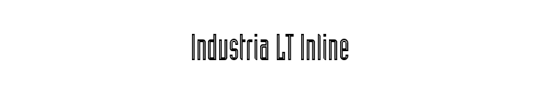 Industria LT Inline font preview