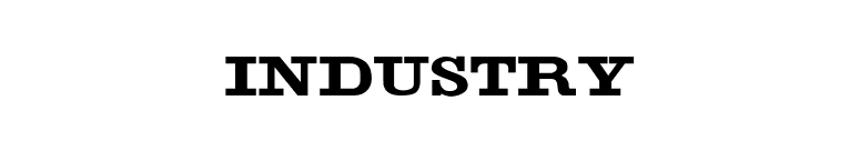 Industry font preview