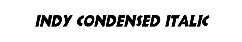 Indy Condensed Italic font preview