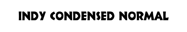 Indy Condensed Normal font preview