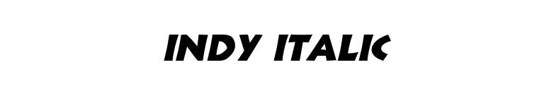 Indy Italic font preview