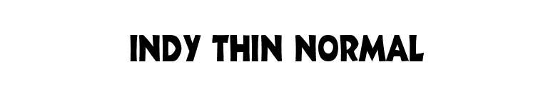 Indy Thin Normal font preview