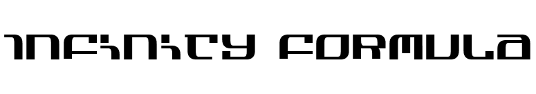 Infinity Formula font preview