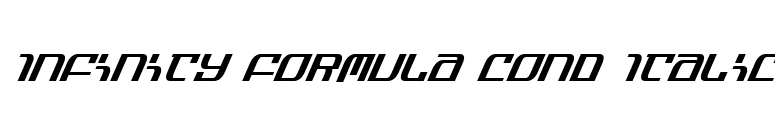 Infinity Formula Cond Italic font preview