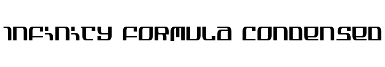 Infinity Formula Condensed font preview