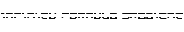 Infinity Formula Gradient font preview